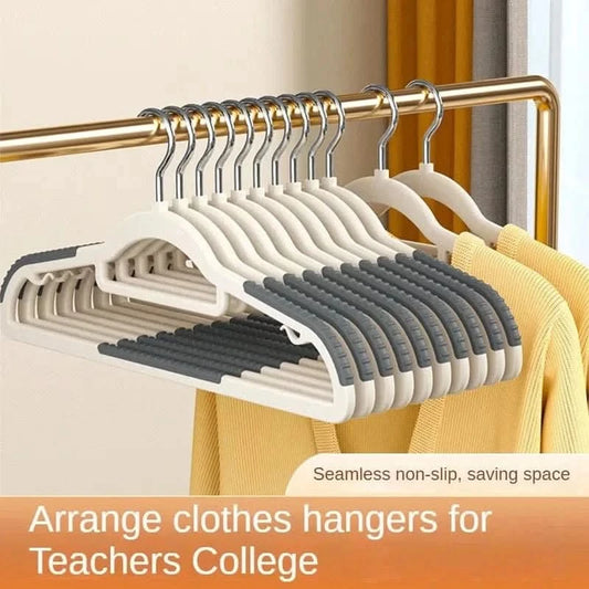 Non-Slip Clothes Hanger Set - 10PCS for Dorm, Bedroom & Closet Organization - MERRIAHangersMERRIA