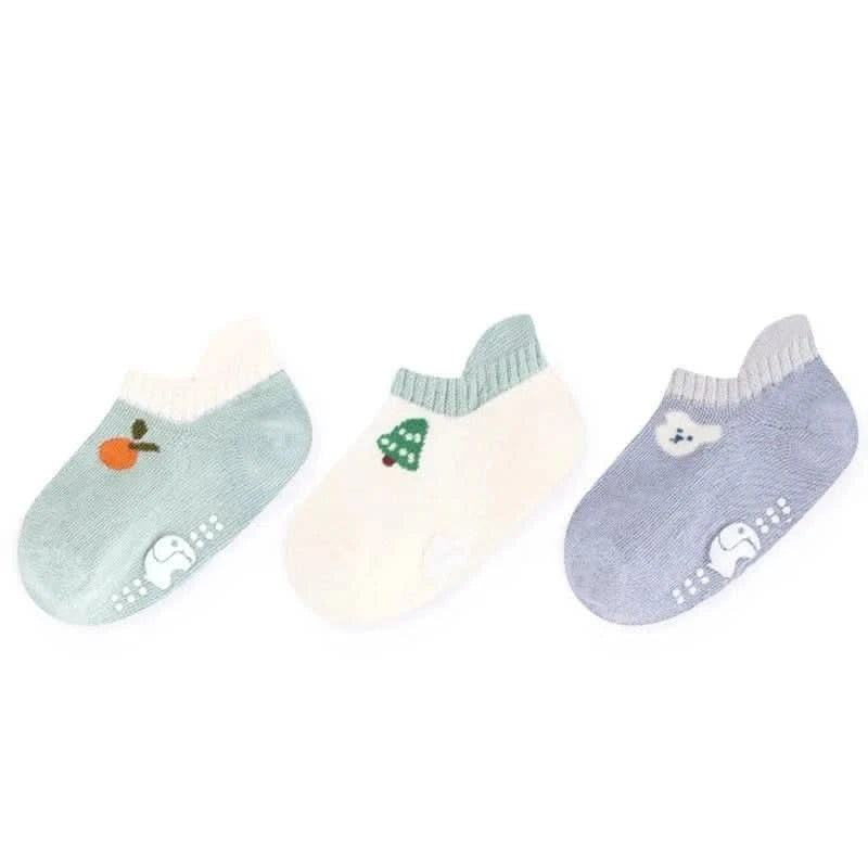 Breathable Anti-Slip Baby Mesh Socks (0-5Y) - Cartoon Boat Design - MERRIABaby SocksMERRIA