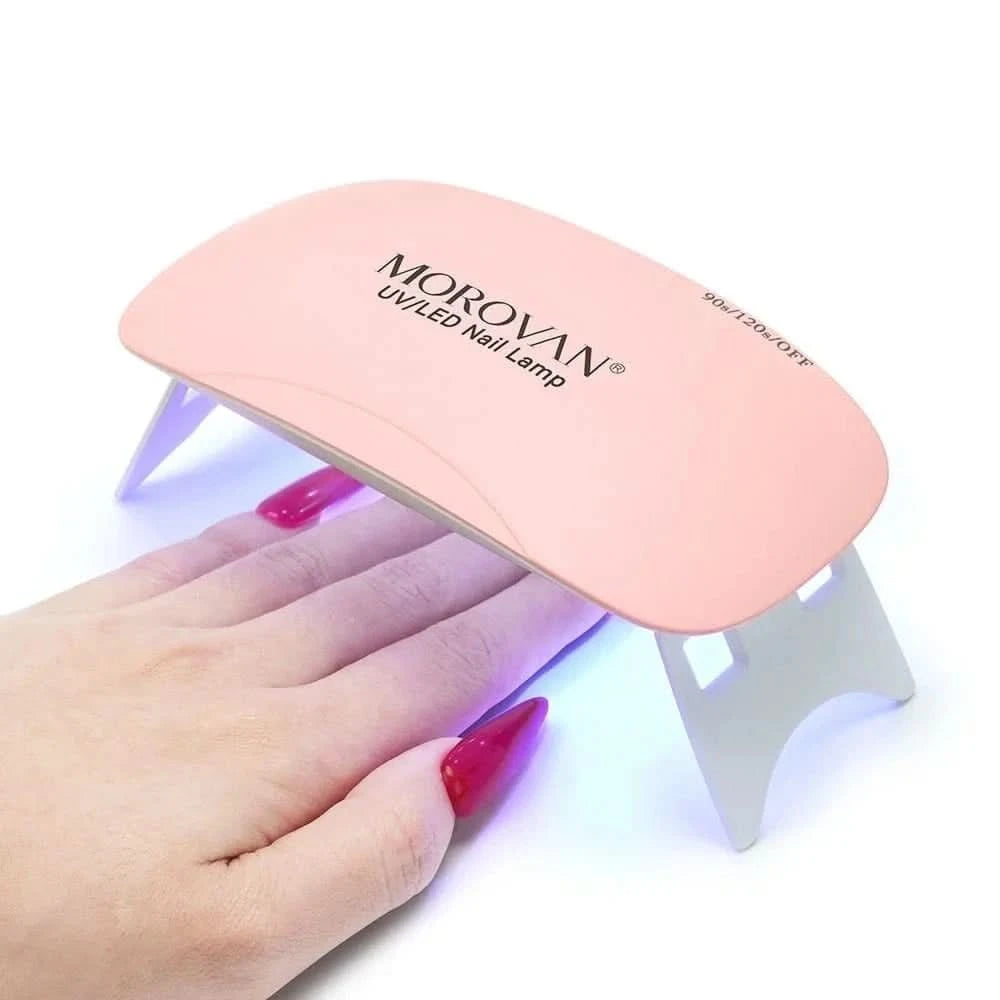 Portable 6W UV LED Nail Lamp: Fast Gel Polish Dryer for Home & Pro UseNail DryerMERRIA