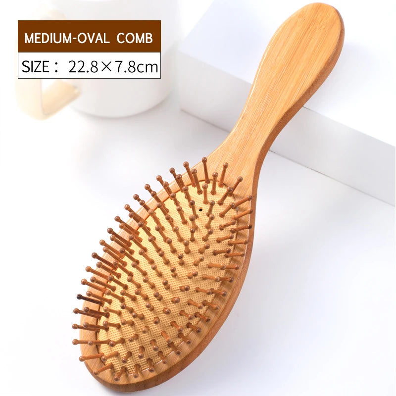 1Pc Hairdressing Air Cushion Comb Airbag Comb Health Care Massage Comb Straight Hair Comb Bamboo Comb