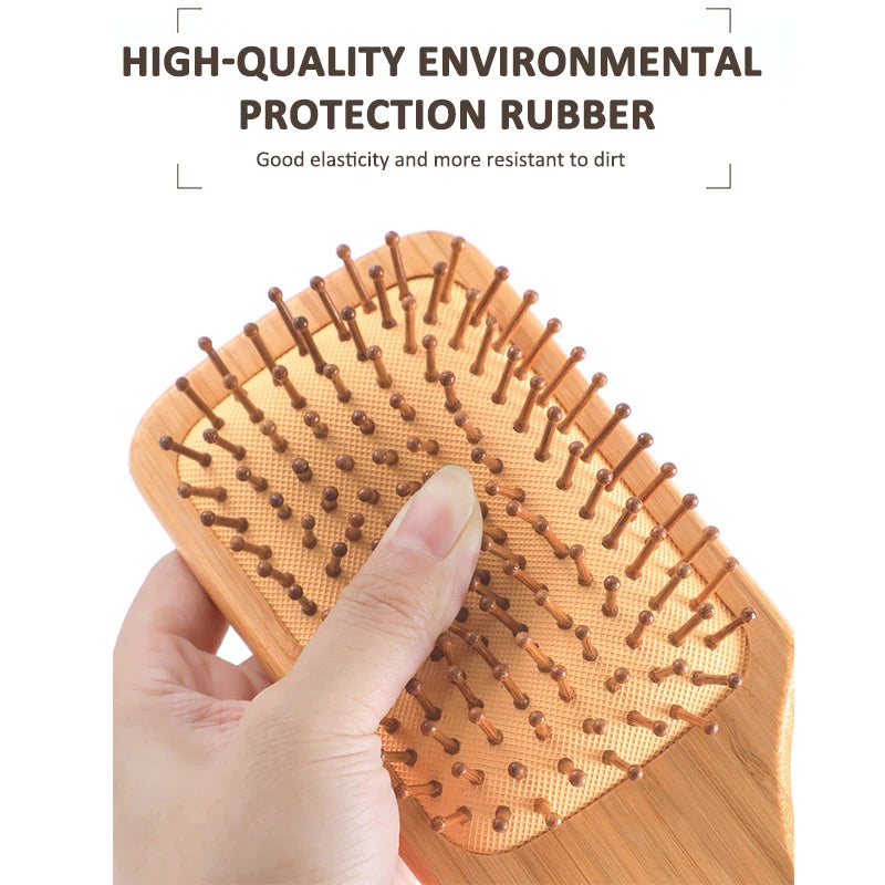 1Pc Hairdressing Air Cushion Comb Airbag Comb Health Care Massage Comb Straight Hair Comb Bamboo Comb