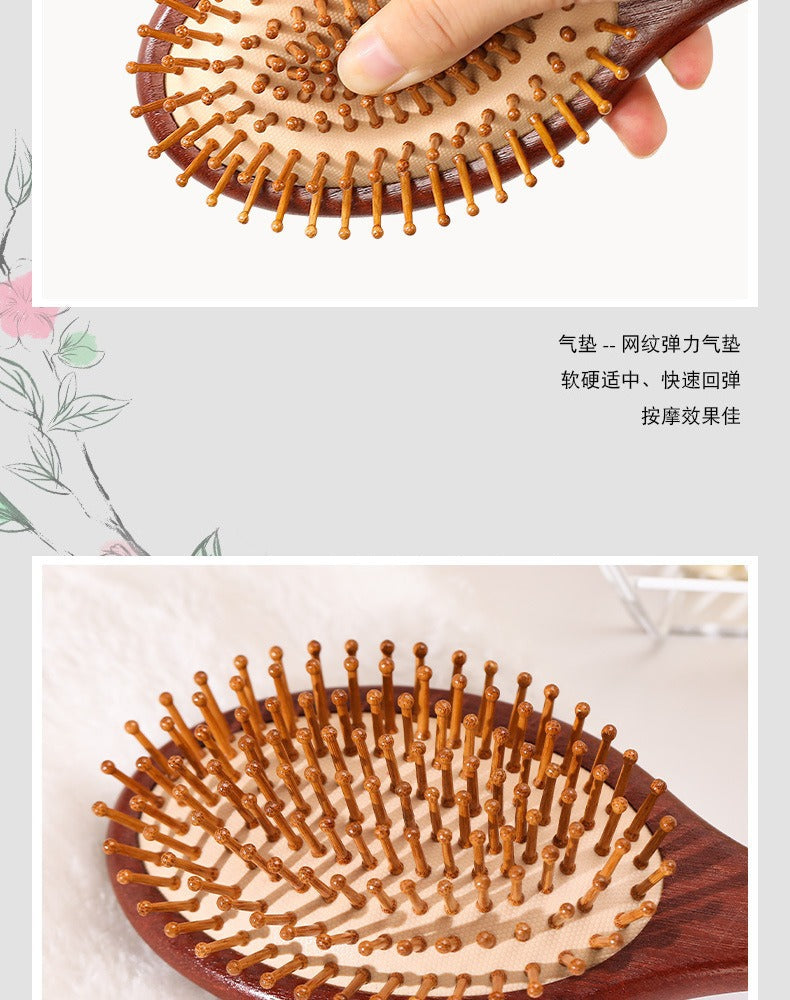 Natural Sandalwood Comb Massage Scalp Comb Smooth Hair Airbag Comb Wholesale