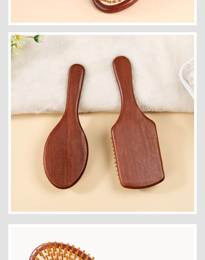 Natural Sandalwood Comb Massage Scalp Comb Smooth Hair Airbag Comb Wholesale
