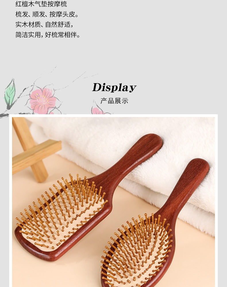 Natural Sandalwood Comb Massage Scalp Comb Smooth Hair Airbag Comb Wholesale