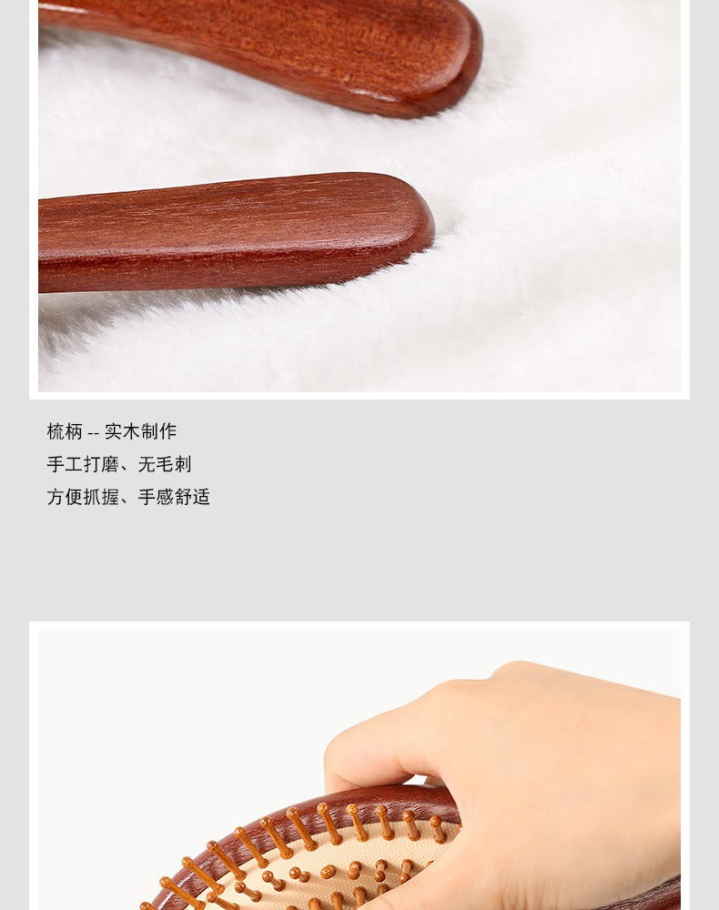 Natural Sandalwood Comb Massage Scalp Comb Smooth Hair Airbag Comb Wholesale