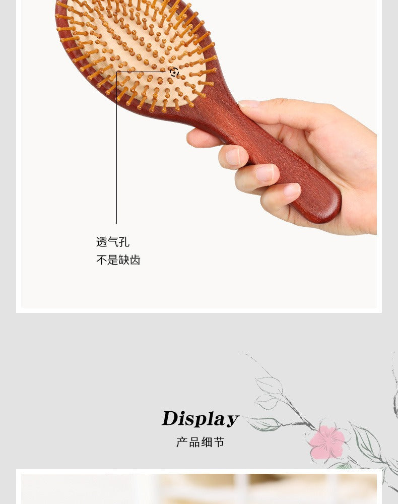 Natural Sandalwood Comb Massage Scalp Comb Smooth Hair Airbag Comb Wholesale