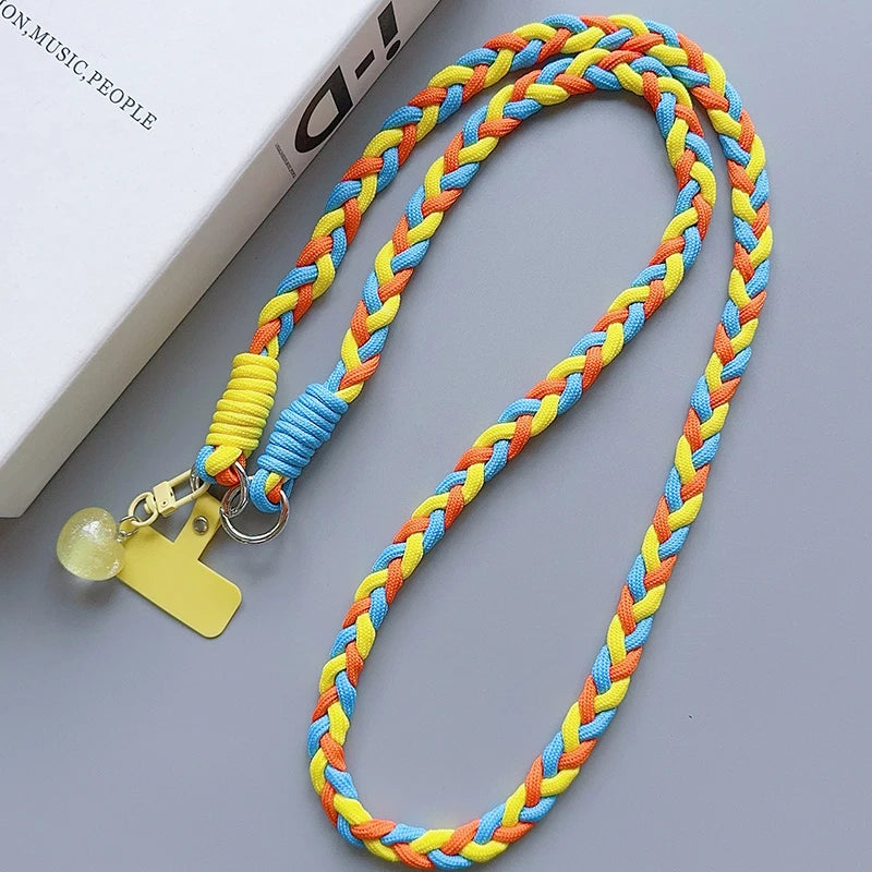 Creative Cartoon Phone Lanyard – Universal Crossbody Long Rope with Decorative Pendant for Mobile Accessories