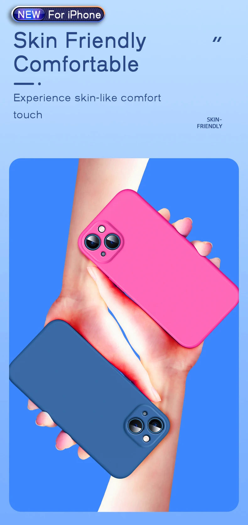 Official-Style Silicone Case for iPhone 15 & 16 Series – Shockproof Solid Color Cover with Fall & Collision Protection