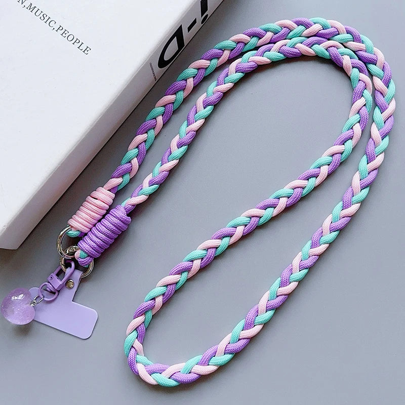 Creative Cartoon Phone Lanyard – Universal Crossbody Long Rope with Decorative Pendant for Mobile Accessories
