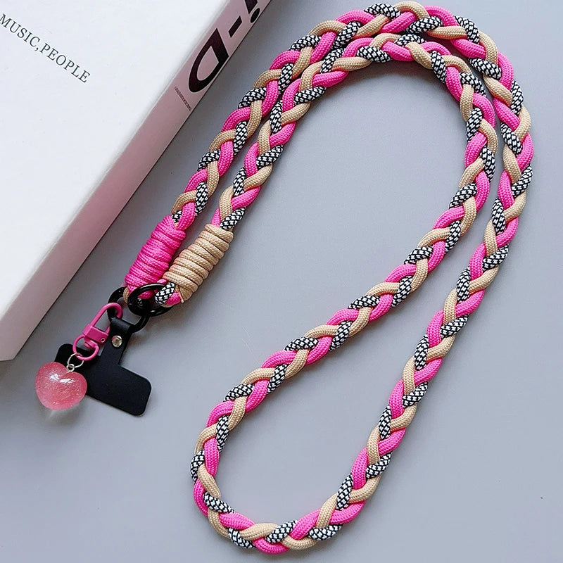 Creative Cartoon Phone Lanyard – Universal Crossbody Long Rope with Decorative Pendant for Mobile Accessories