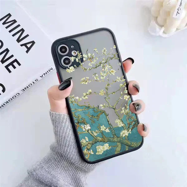Van Gogh Art iPhone Case – Oil Painting Shockproof Cover for iPhone 14, 15, 16 Series