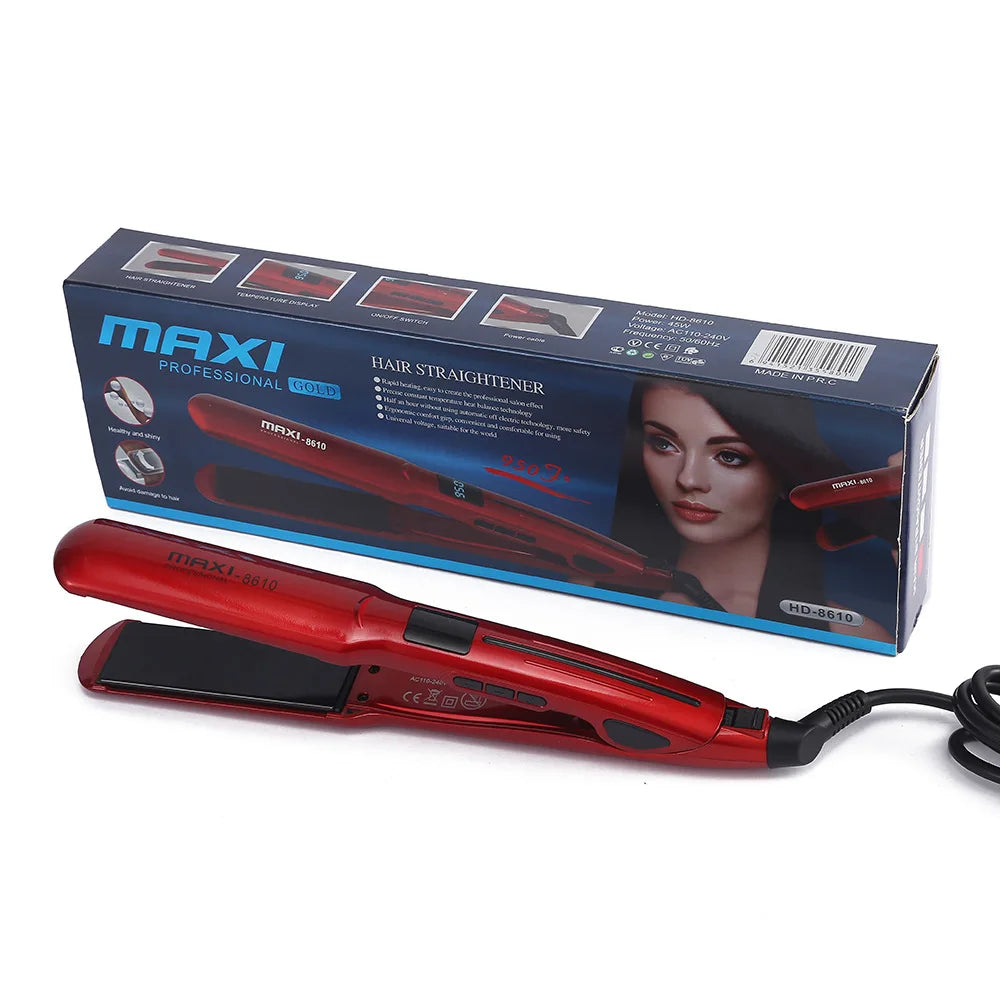 Hair Iron High Quality flat iron Straightening hot comb mini professional hair straightener & Curling Iron Styling Tools