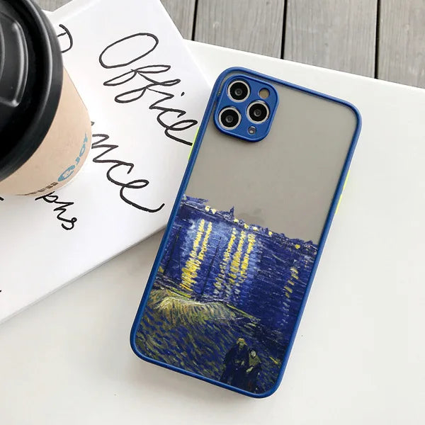 Van Gogh Art iPhone Case – Oil Painting Shockproof Cover for iPhone 14, 15, 16 Series