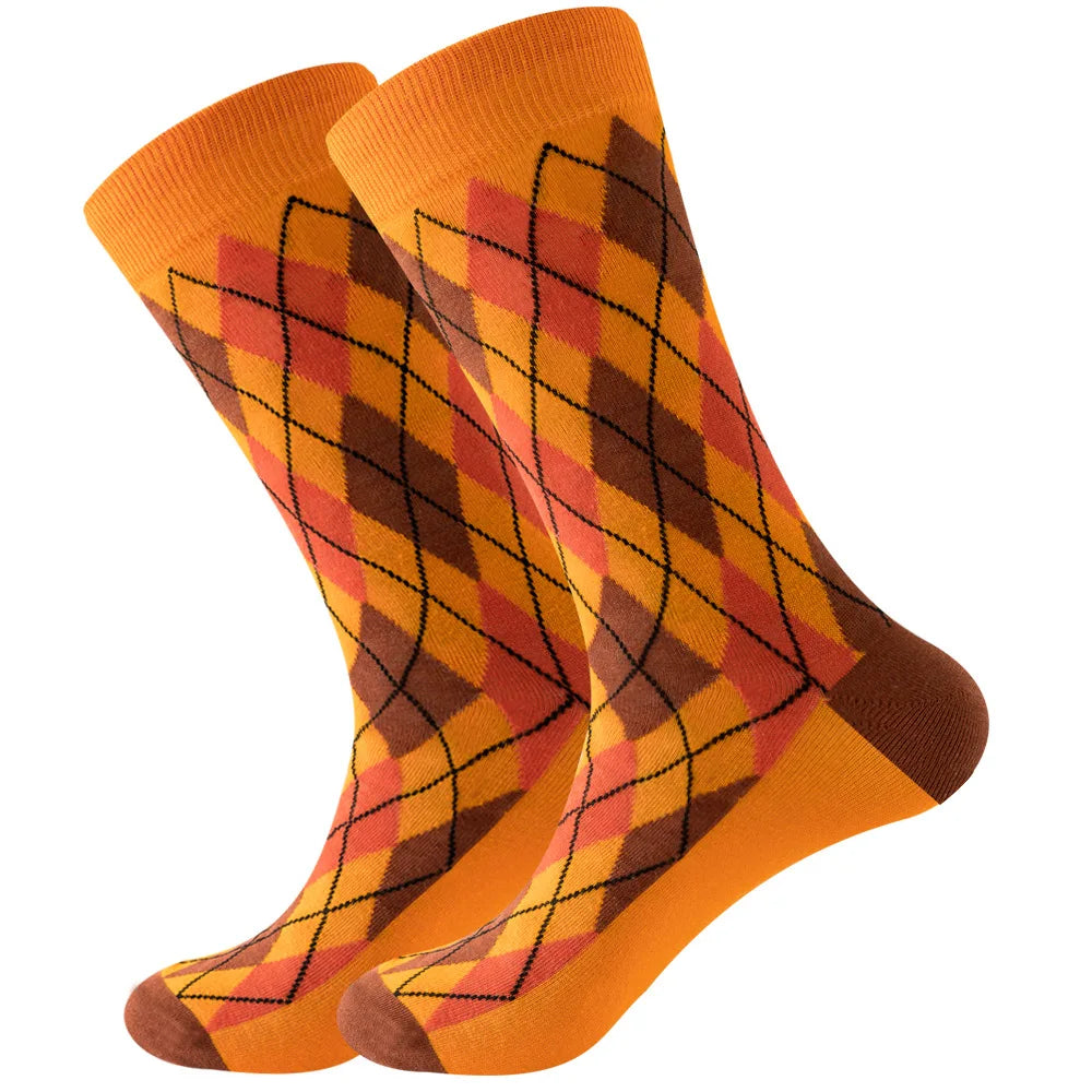 Men's socks original design happy socks animal food astronaut men's socks crew geometric women's socks halloween socks