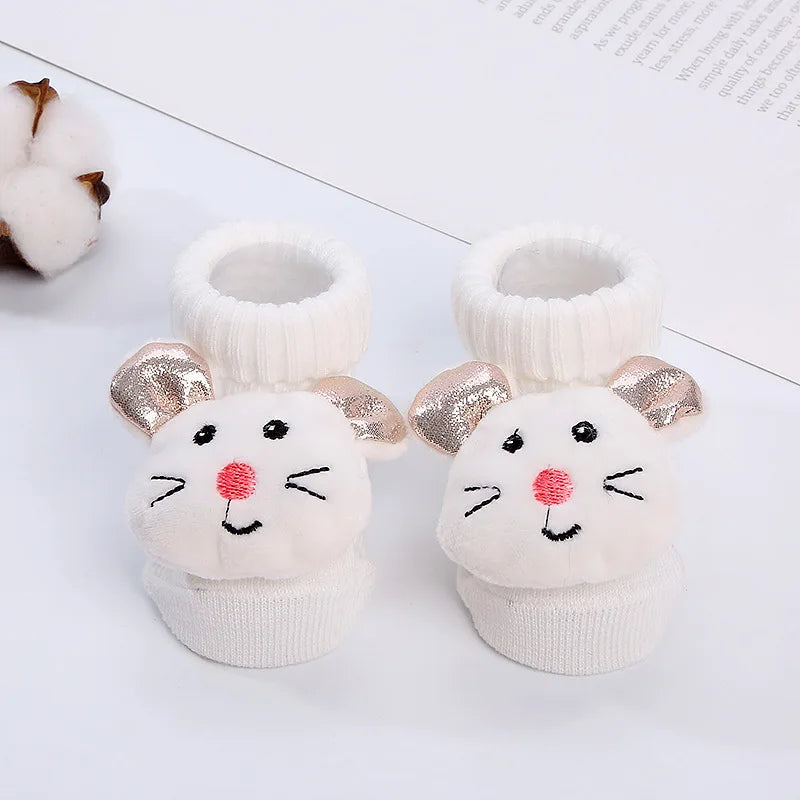 Baby Cartoon Socks Medium Tube Socks Non Slip Warm Cotton Socks Cute Children Socks Boys Girls Socks