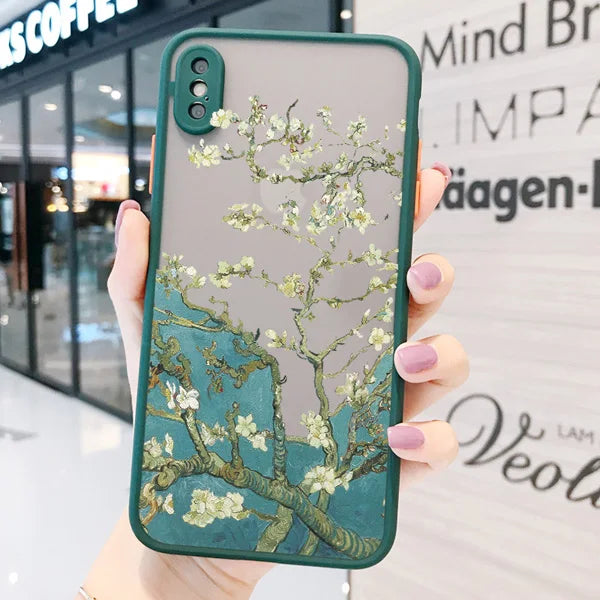 Van Gogh Art iPhone Case – Oil Painting Shockproof Cover for iPhone 14, 15, 16 Series