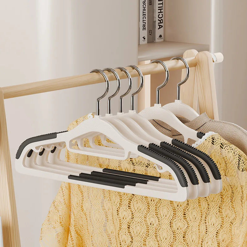 10PCS Heavy Duty Metal Coat Hangers – Non-Slip Suit & Jacket Hangers with Round Notches for Dresses & Shirts