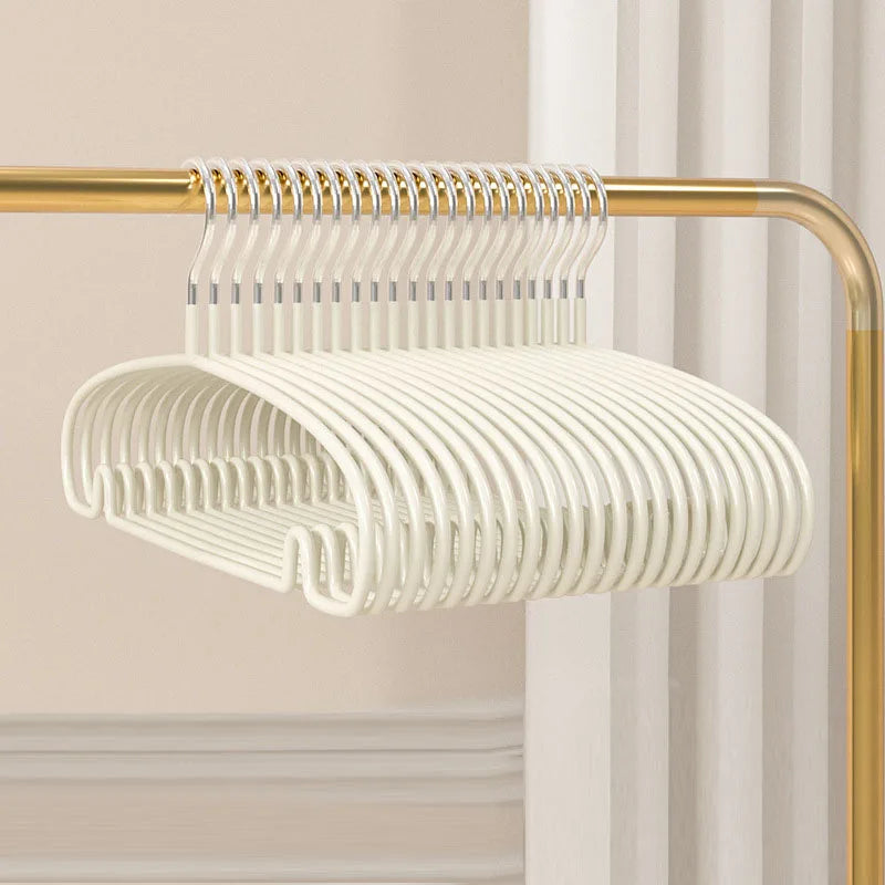 10PCS Heavy Duty Metal Coat Hangers – Non-Slip Suit & Jacket Hangers with Round Notches for Dresses & Shirts