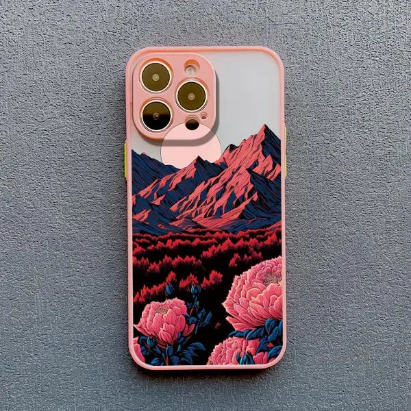 Sunrise Scenery iPhone Case – Gorgeous Mountain & River Cover for iPhone 14, 15, 16 Series