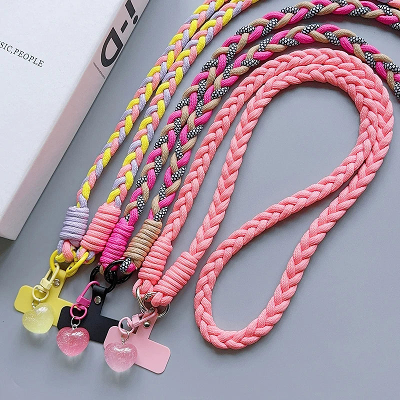 Creative Cartoon Phone Lanyard – Universal Crossbody Long Rope with Decorative Pendant for Mobile Accessories