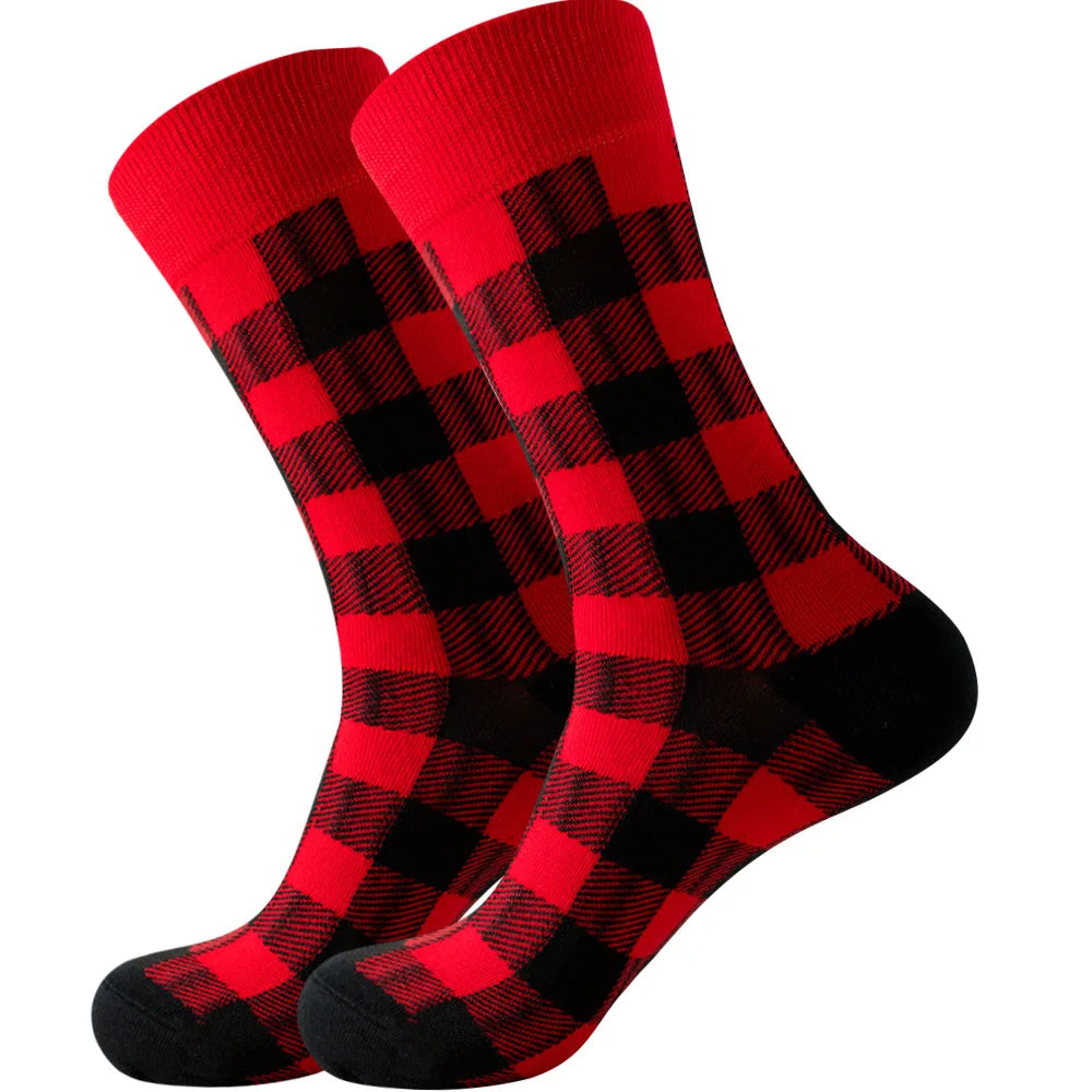Men's socks original design happy socks animal food astronaut men's socks crew geometric women's socks halloween socks
