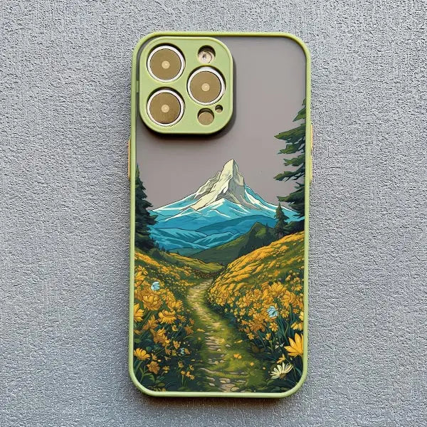 Sunrise Scenery iPhone Case – Gorgeous Mountain & River Cover for iPhone 14, 15, 16 Series