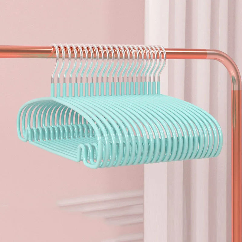 10PCS Heavy Duty Metal Coat Hangers – Non-Slip Suit & Jacket Hangers with Round Notches for Dresses & Shirts