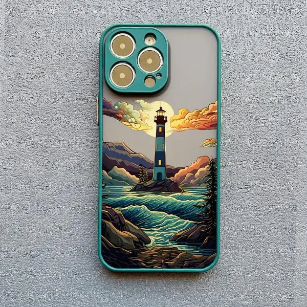 Sunrise Scenery iPhone Case – Gorgeous Mountain & River Cover for iPhone 14, 15, 16 Series