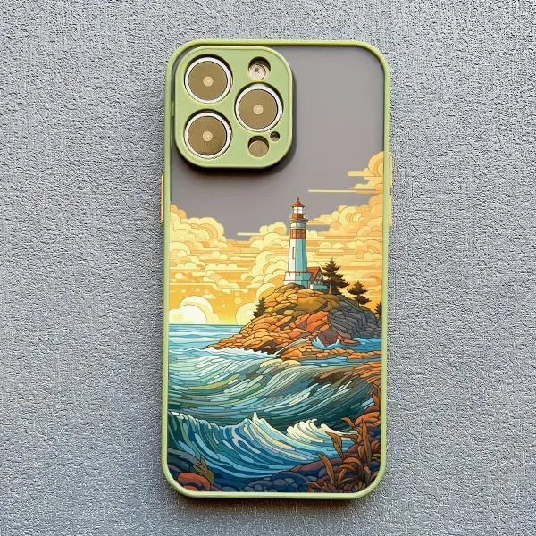 Sunrise Scenery iPhone Case – Gorgeous Mountain & River Cover for iPhone 14, 15, 16 Series