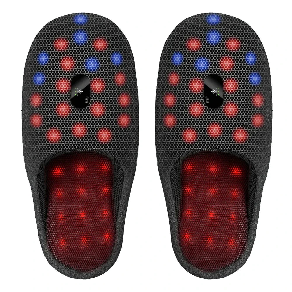 Astarexin Red Light Therapy Slippers – Rechargeable 460nm Foot Therapy Device for Home Use, Heating to Relieve Pain & Inflammation