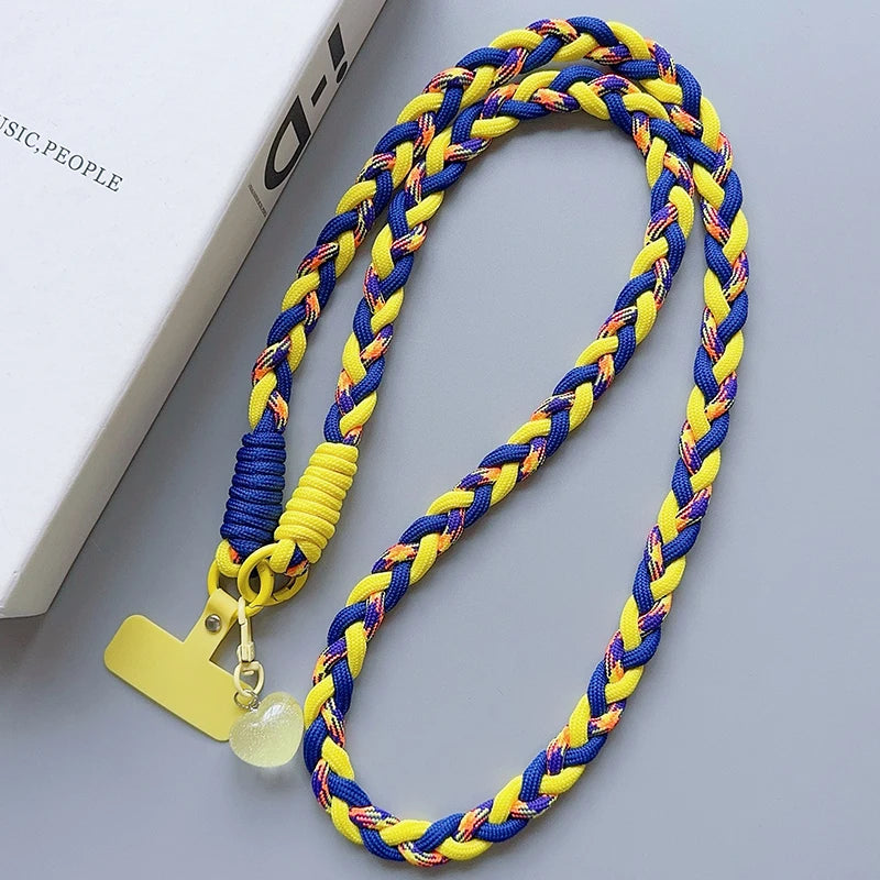 Creative Cartoon Phone Lanyard – Universal Crossbody Long Rope with Decorative Pendant for Mobile Accessories