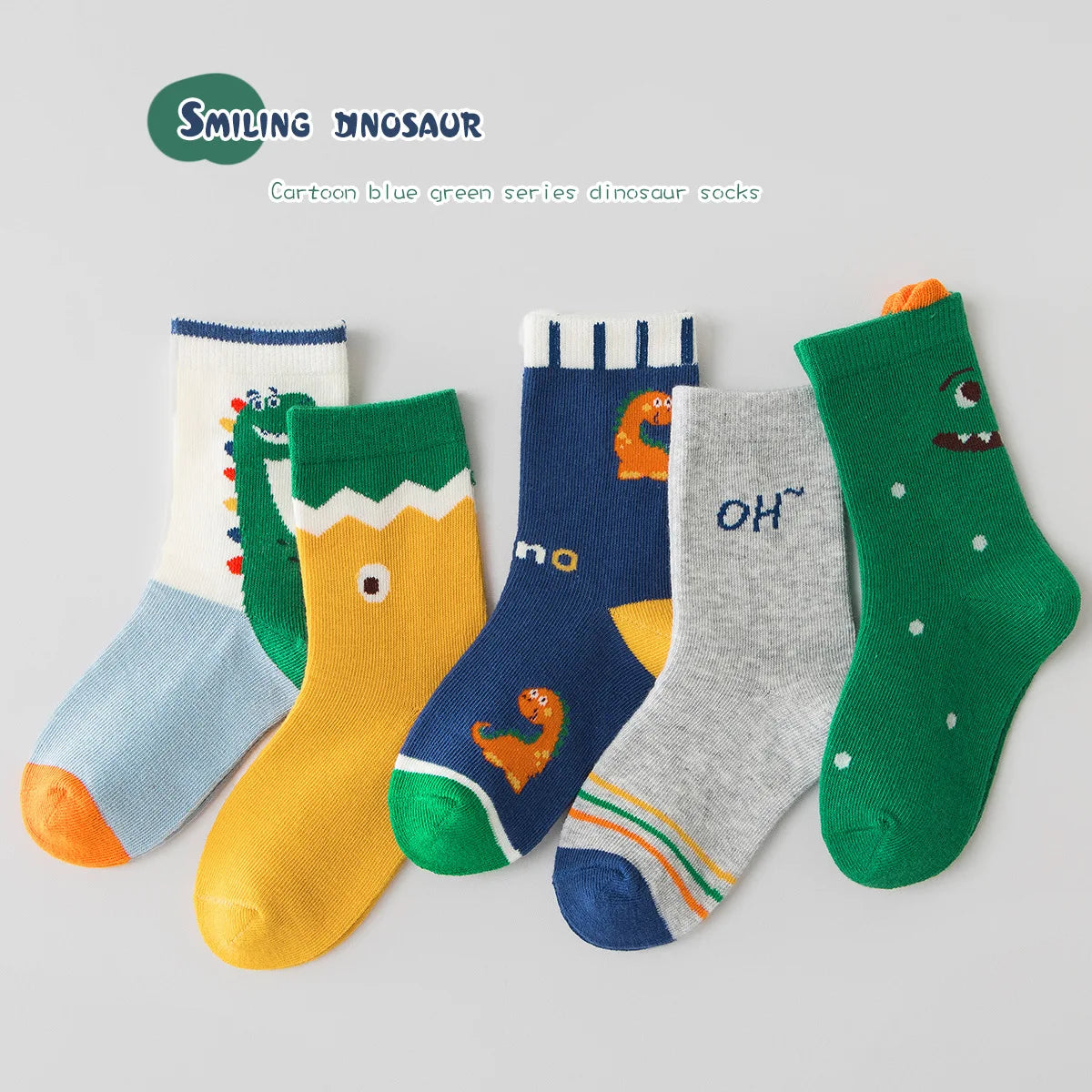 5 Pairs Autumn Socks Girls Floral Tulip Socks A Class Cotton Solid Socks Children Medium Length Spring Socks Baby Kids Socks