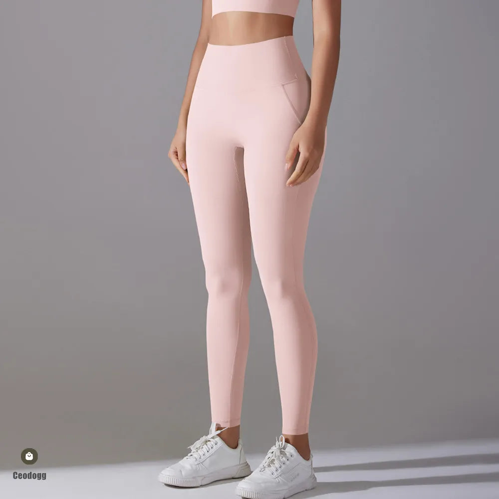 Yoga Leggings Women High Waist Women Fitness Leggings Breathable Sports Tights Leggings Gym Elastic Running Cycling Pant XP85
