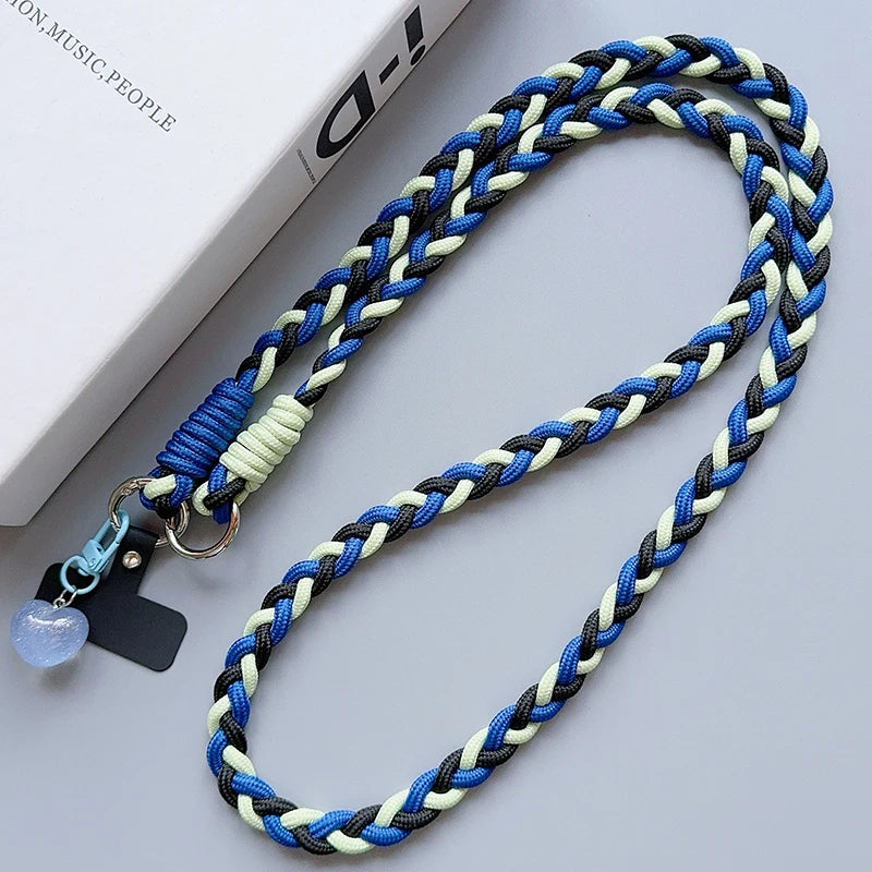 Creative Cartoon Phone Lanyard – Universal Crossbody Long Rope with Decorative Pendant for Mobile Accessories