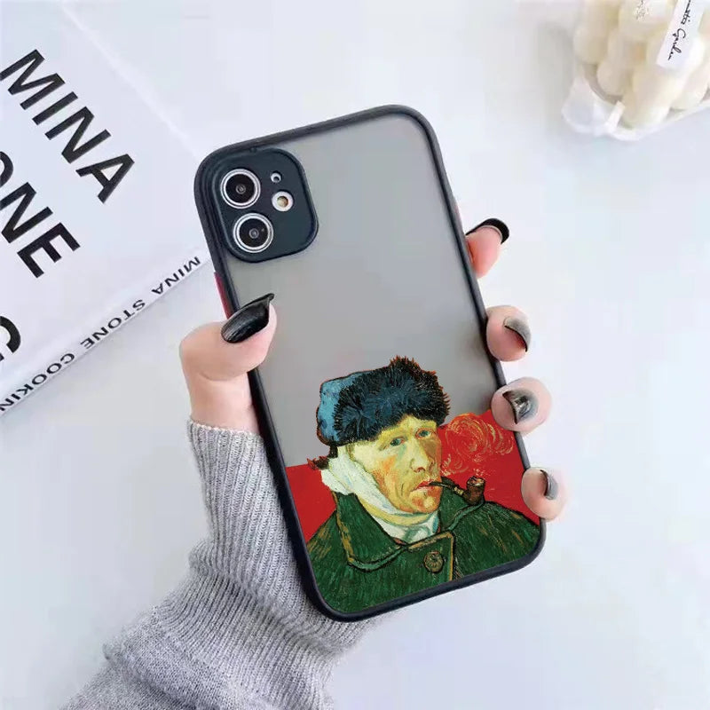 Van Gogh Art iPhone Case – Oil Painting Shockproof Cover for iPhone 14, 15, 16 Series