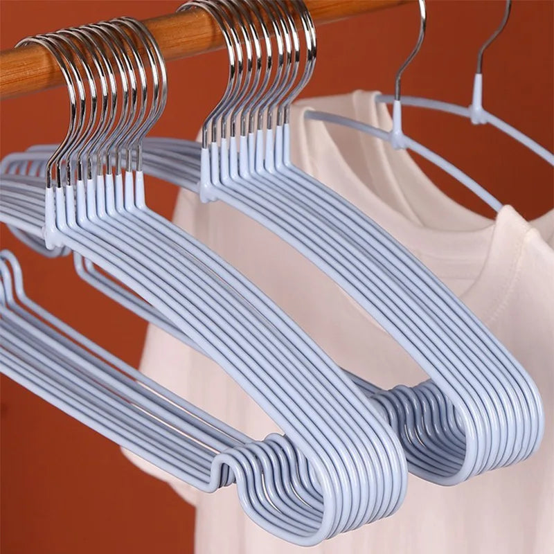 10PCS Non-Slip Arc Design Clothes Hangers – Space-Saving Drying Racks for Coats, Towels, Camisoles & Closet Organization