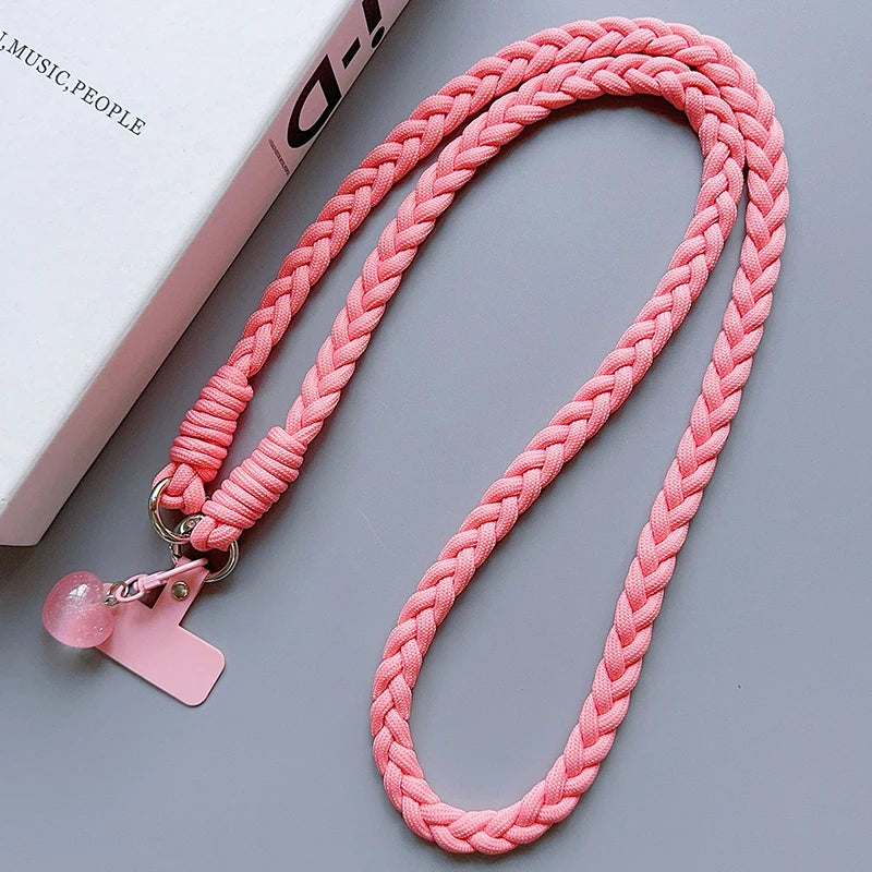 Creative Cartoon Phone Lanyard – Universal Crossbody Long Rope with Decorative Pendant for Mobile Accessories