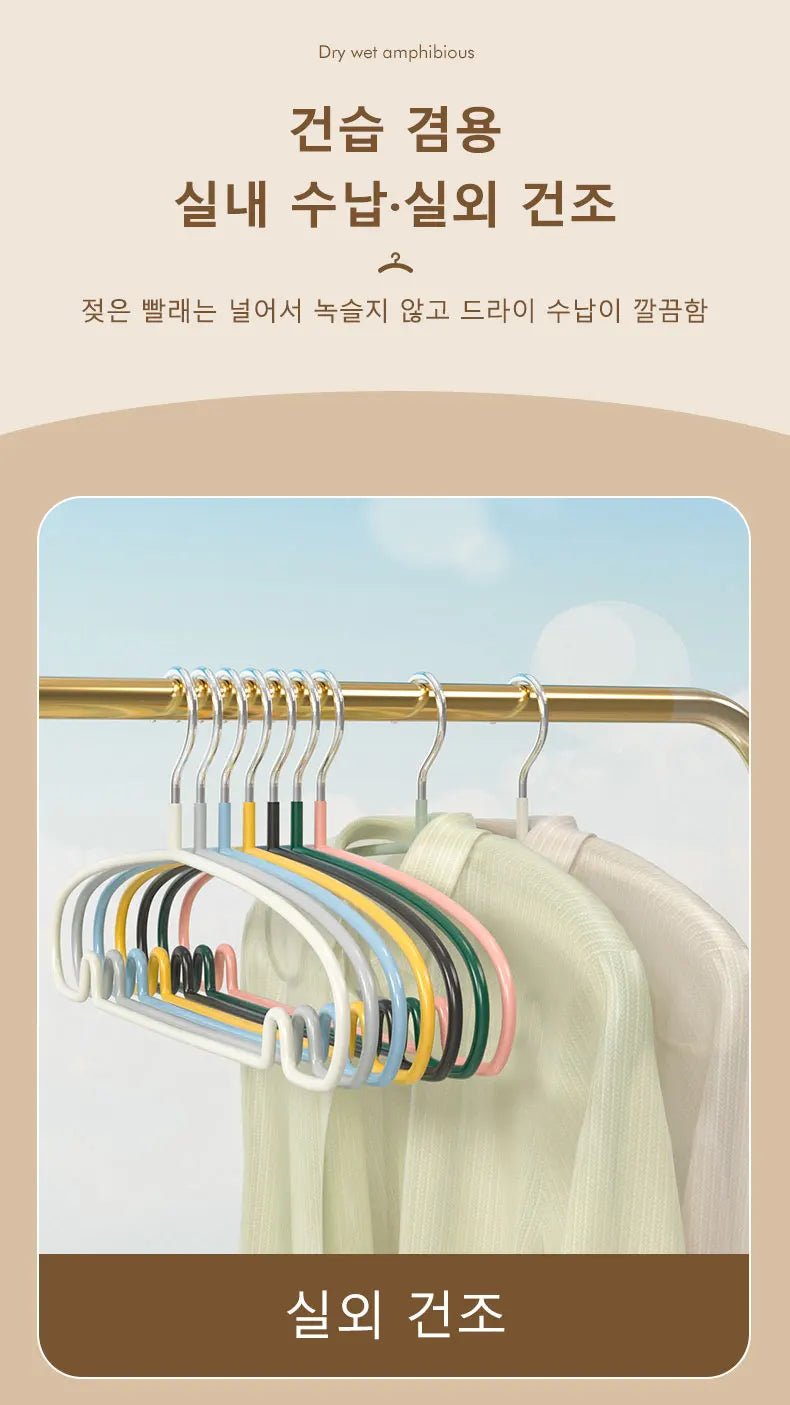 10PCS Non-Slip Clothes Hangers – Space-Saving Hanger Set for Dorms & Homes | Prevents Clothes Deformation & Wrinkles