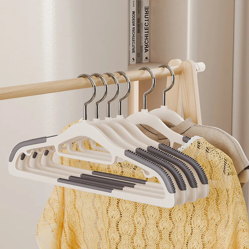 10PCS Heavy Duty Metal Coat Hangers – Non-Slip Suit & Jacket Hangers with Round Notches for Dresses & Shirts