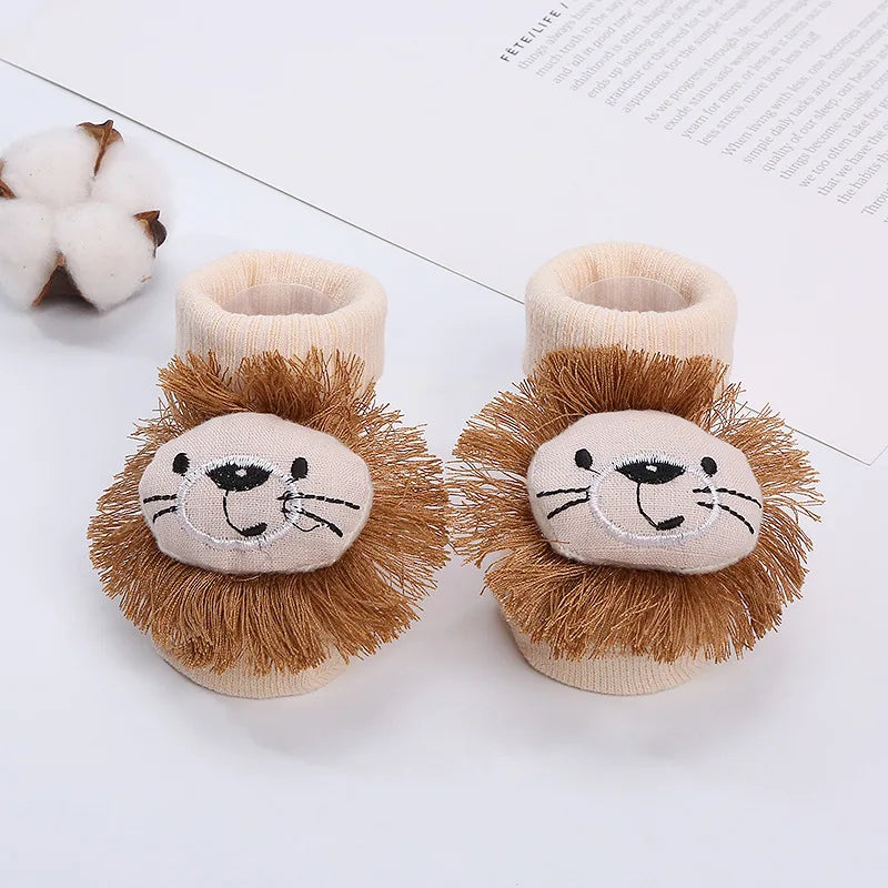 Baby Cartoon Socks Medium Tube Socks Non Slip Warm Cotton Socks Cute Children Socks Boys Girls Socks