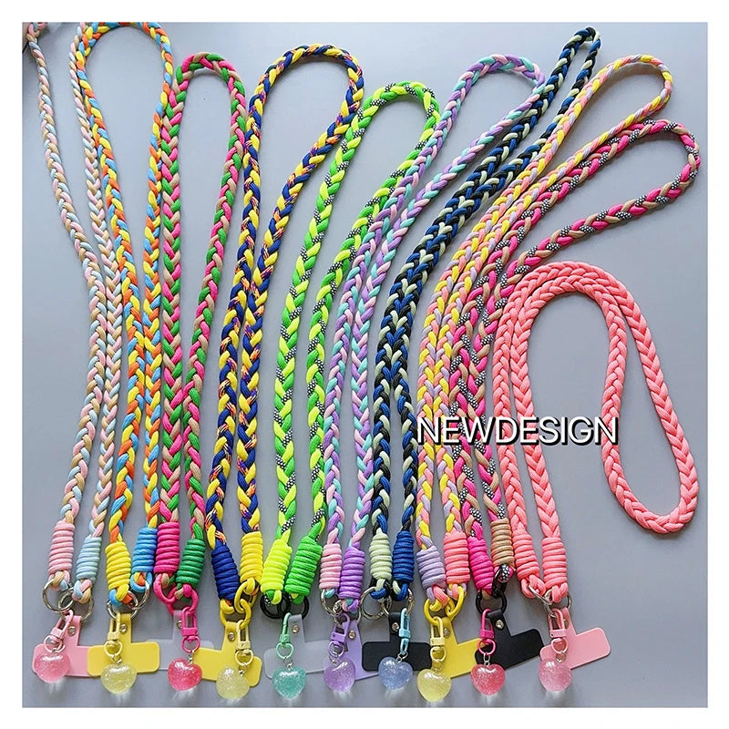 Creative Cartoon Phone Lanyard – Universal Crossbody Long Rope with Decorative Pendant for Mobile Accessories