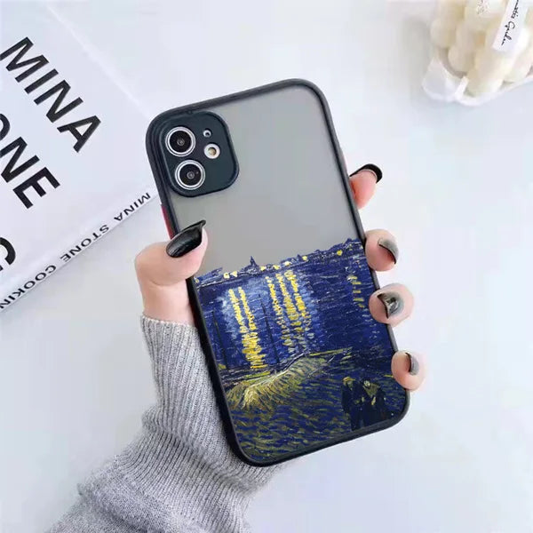 Van Gogh Art iPhone Case – Oil Painting Shockproof Cover for iPhone 14, 15, 16 Series