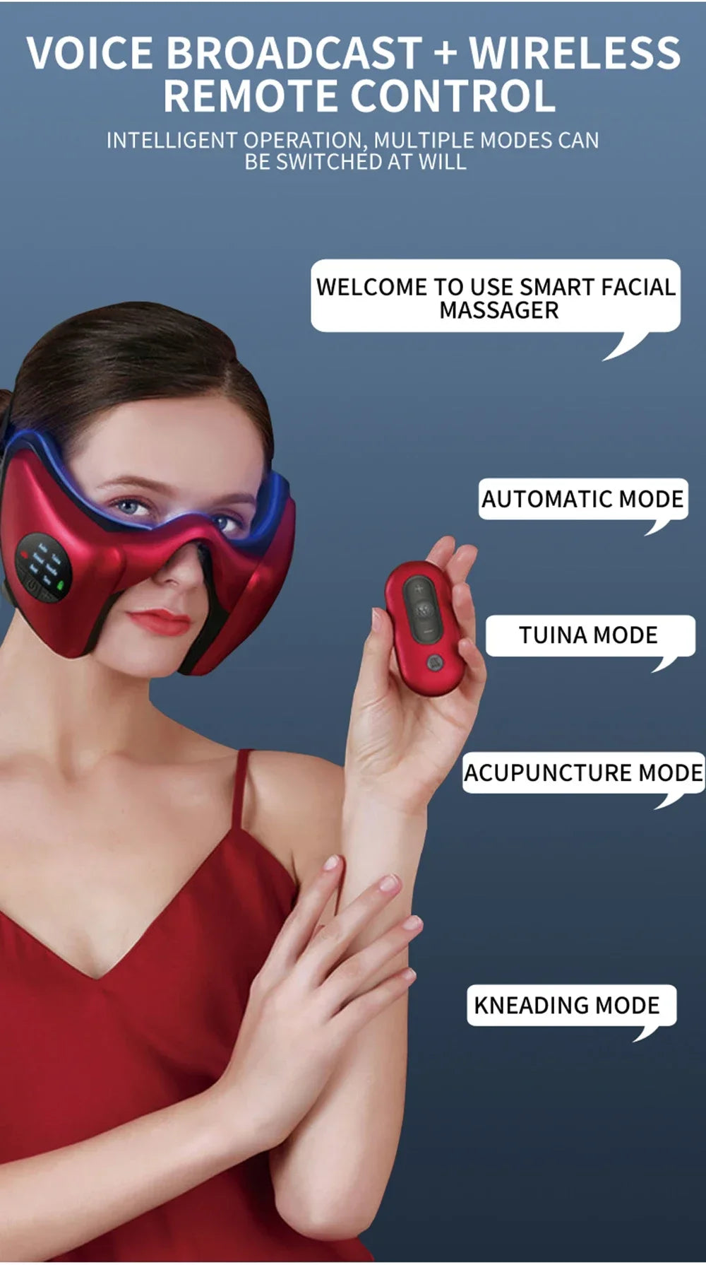 2024 Smart Facial Massager – V-Shaped Lifting & Firming Device for Face and Body Shaping, Anti-Aging Beauty Instrument