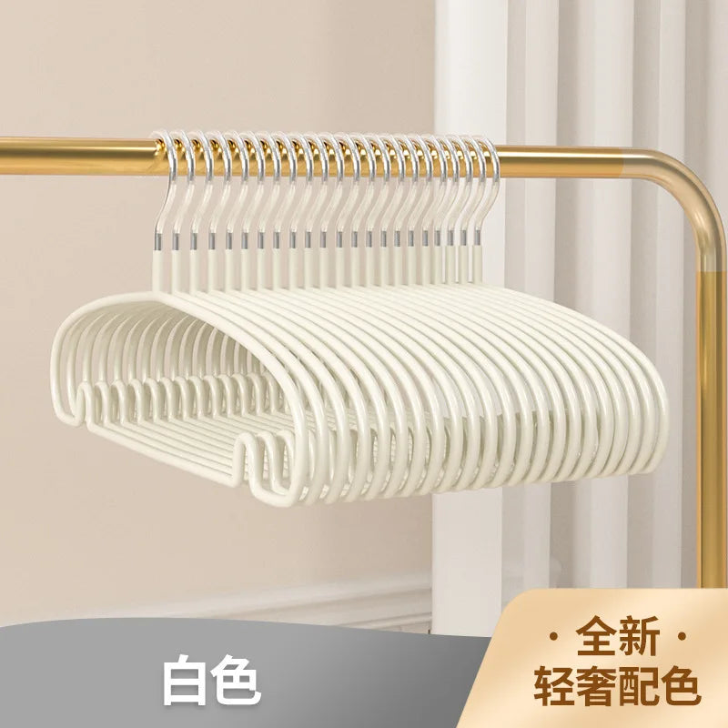 10PCS Non-Slip Arc Design Clothes Hangers – Space-Saving Drying Racks for Coats, Towels, Camisoles & Closet Organization