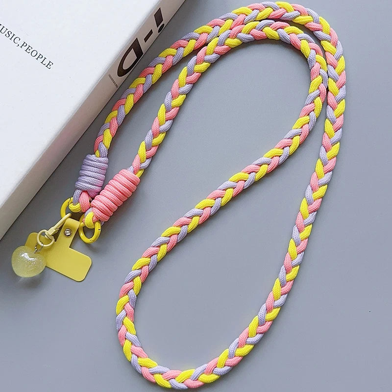 Creative Cartoon Phone Lanyard – Universal Crossbody Long Rope with Decorative Pendant for Mobile Accessories