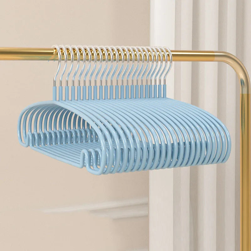 10PCS Heavy Duty Metal Coat Hangers – Non-Slip Suit & Jacket Hangers with Round Notches for Dresses & Shirts