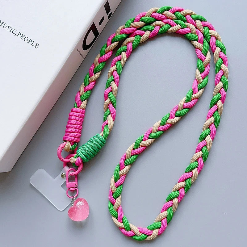 Creative Cartoon Phone Lanyard – Universal Crossbody Long Rope with Decorative Pendant for Mobile Accessories