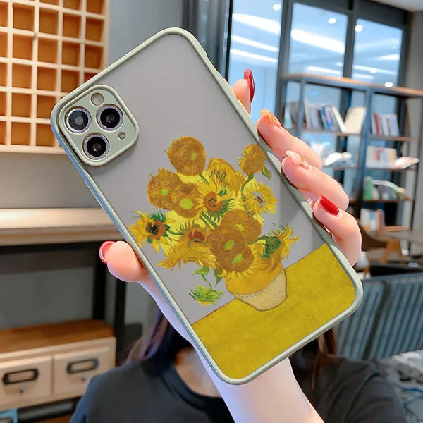 Van Gogh Art iPhone Case – Oil Painting Shockproof Cover for iPhone 14, 15, 16 Series