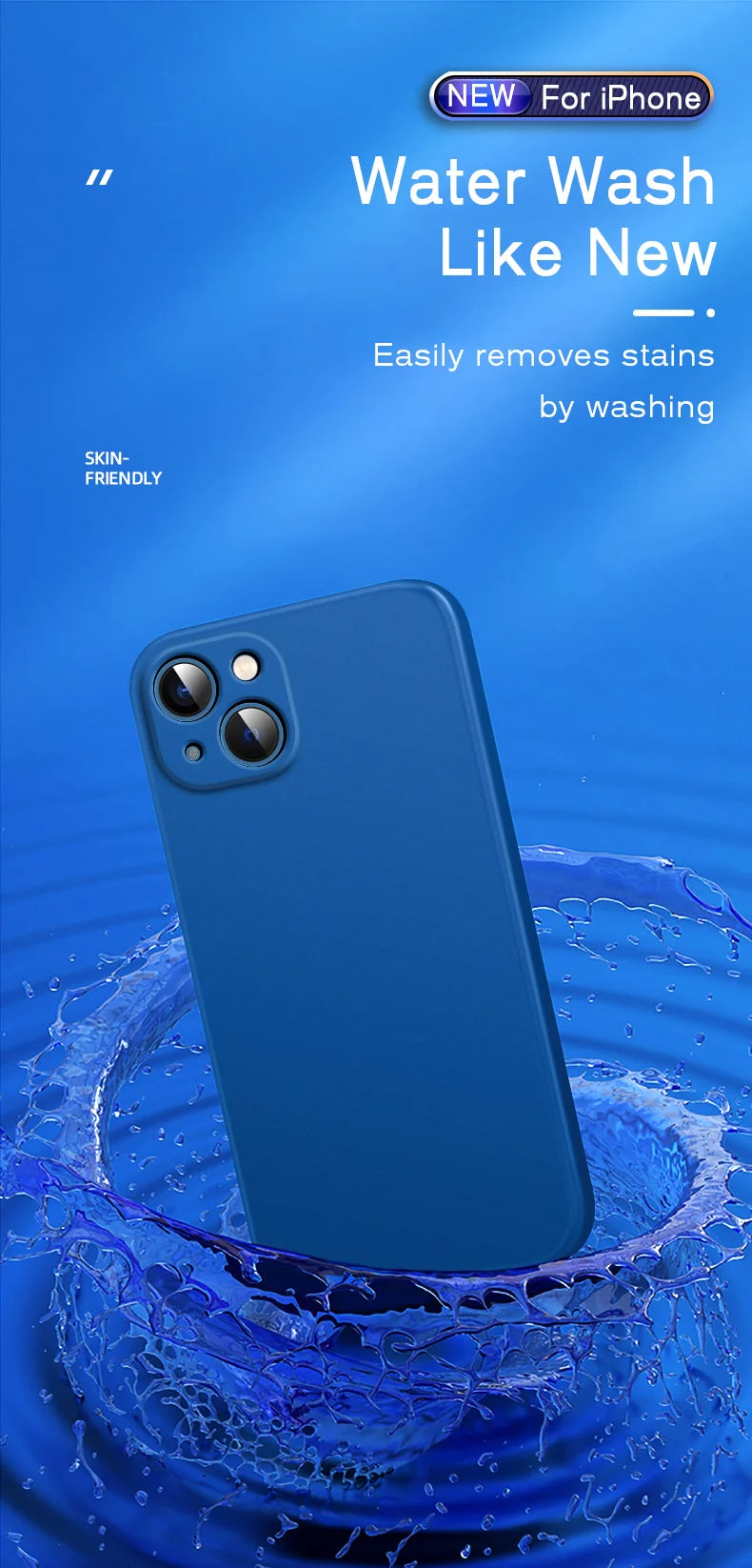 Official-Style Silicone Case for iPhone 15 & 16 Series – Shockproof Solid Color Cover with Fall & Collision Protection