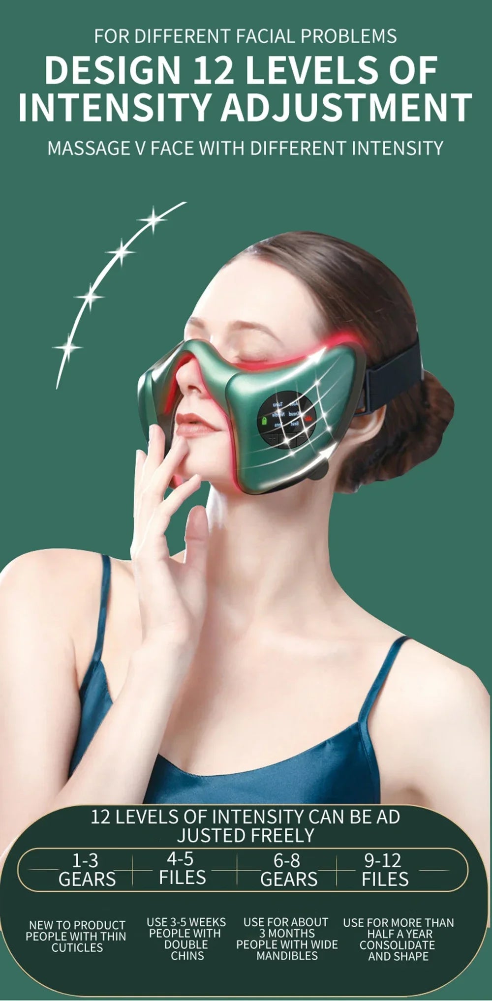 2024 Smart Facial Massager – V-Shaped Lifting & Firming Device for Face and Body Shaping, Anti-Aging Beauty Instrument